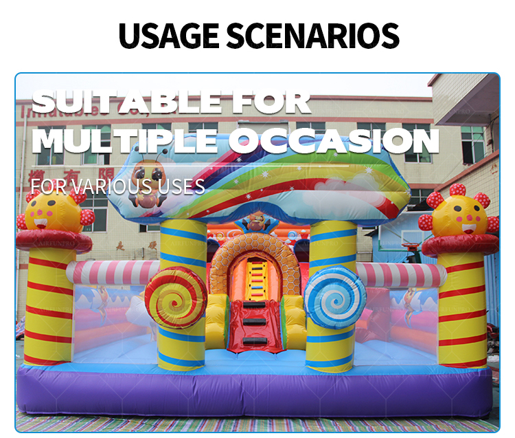 Buzz into Fun! Bee-Themed Dual Slide Inflatable Castle