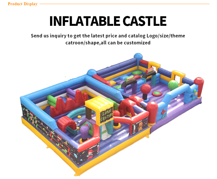 High-Capacity Obstacle Course Castle | Ideal for Amusement Parks