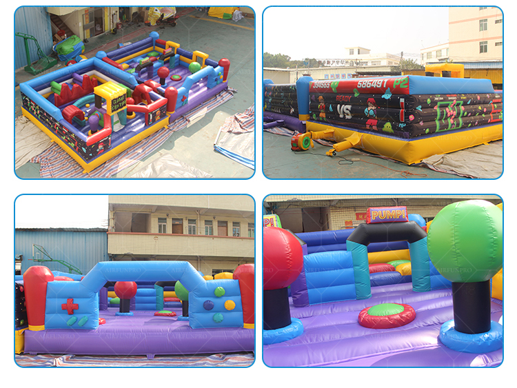 High-Capacity Obstacle Course Castle | Ideal for Amusement Parks