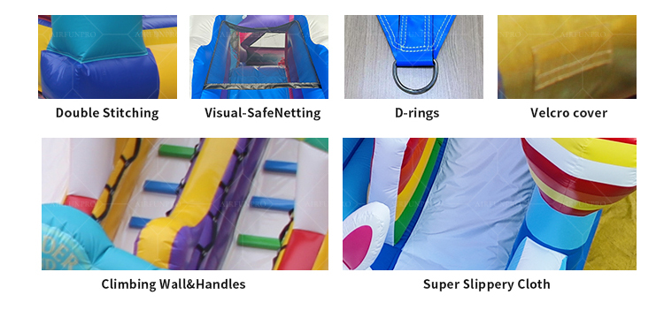 Pink-Purple Adventure Slide: The Most Vibrant Inflatable Castle Ever!