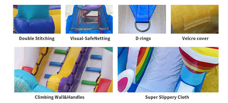 Teddy Bear Rainbow Castle! Slide