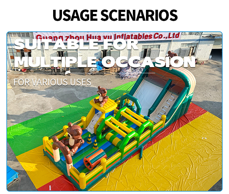 Teddy Bear Rainbow Castle! Slide