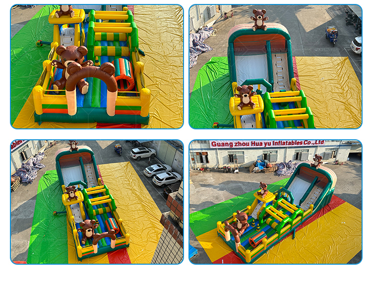 Teddy Bear Rainbow Castle! Slide