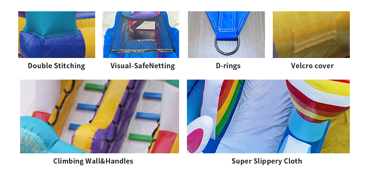 Dry Slide Rush! Multi-Lane Inflatable Slide for Non-Stop Land Fun