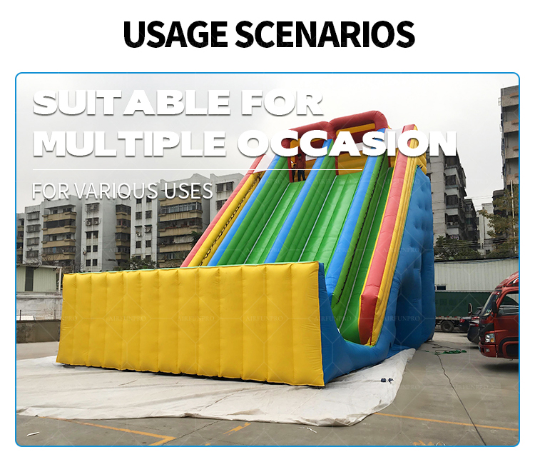 Dry Slide Rush! Multi-Lane Inflatable Slide for Non-Stop Land Fun