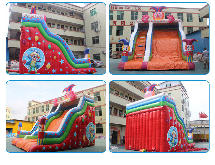 Circus Inflatable Dry Slide | Boost Venue Foot Traffic with Playful Clown Appeal