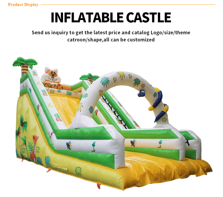 Tropical Snake Inflatable Dry Slide | Boost Venue Foot Traffic with Wild Appeal