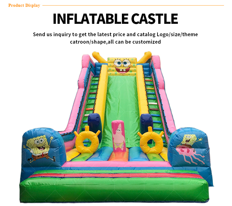 SpongeBob Dual Dry Slide: Slide into Bikini Bottom Adventure!