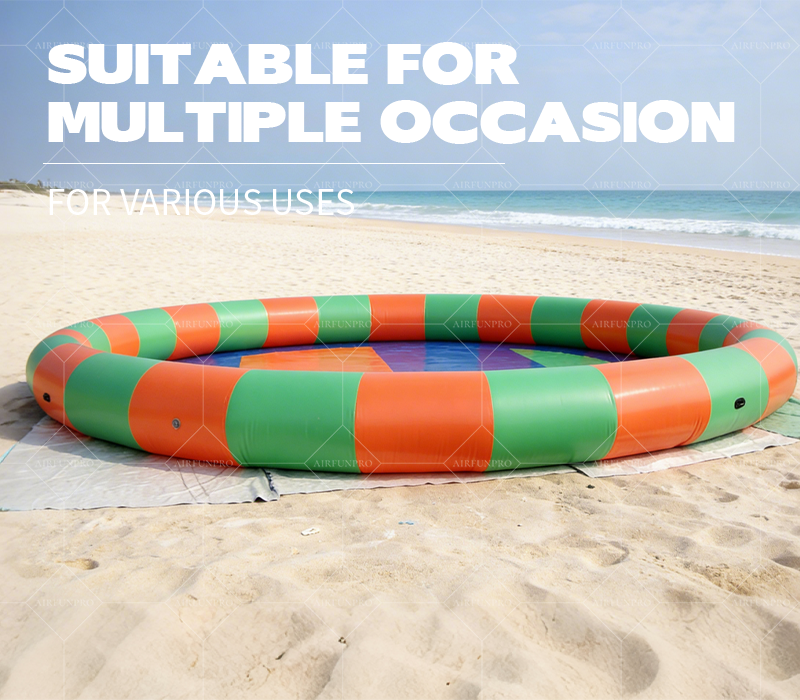 Vibrant Contrast Round Inflatable Play Pool: A High-Temperature Heat-Sealed, Fast-Inflation Beach Playground