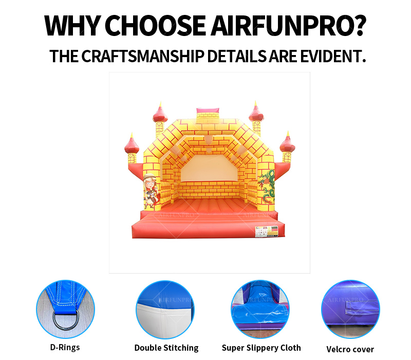 Commercial Cartoon Inflatable Slide Park Castle for Kids Inflatable Bouncer Bounce House Jumping Castle AirFunPro PVC Tarpaulin