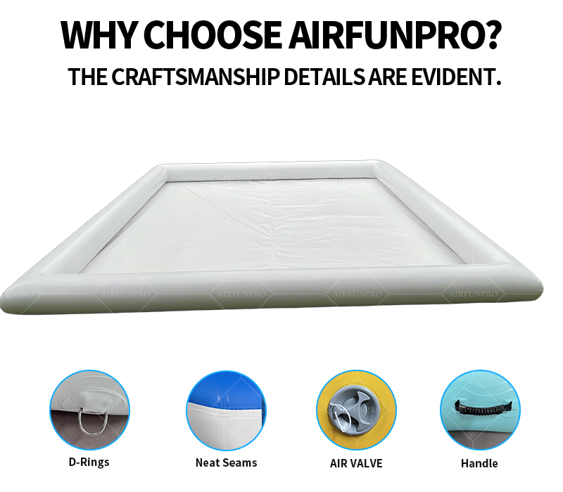 Minimalist White Square Inflatable Play Pool: A High-Temperature Heat-Sealed, Fast-Inflation Versatile Play Base