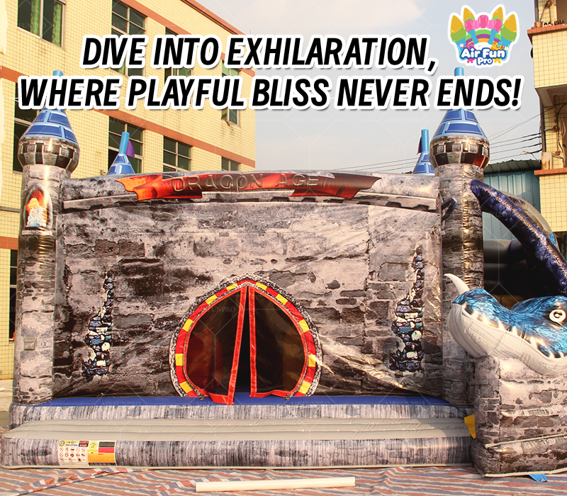 PVC Tarpaulin Lightweight Inflatable Bouncer Water Slide Combo Commercial Bouncy Castle Jumping Castle for Kids