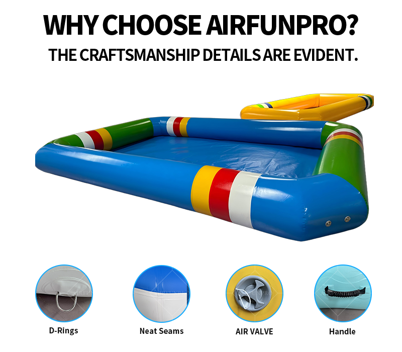 Vibrant Contrast Square Inflatable Play Pool: A High-Temperature Heat-Sealed, Fast-Inflation Full-Scenario Play Base