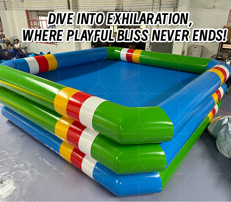 Vibrant Contrast Square Inflatable Play Pool: A High-Temperature Heat-Sealed, Fast-Inflation Full-Scenario Play Base