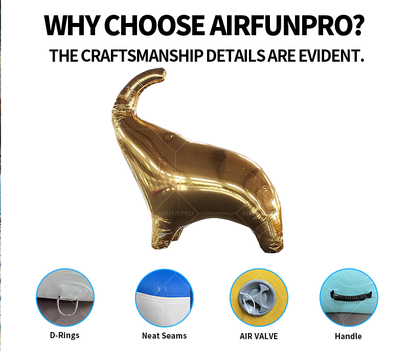Gilded Mirror PVC Inflatable Elephant Installation: A Space-Catching Finishing Touch for Light Luxury Art and Commercial Attraction