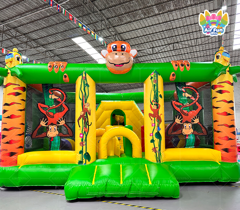 Inflatable Bouncer Castle Jumping House Bouncing Slide Combo PVC Tarpaulin Material Customizable Size Easy Setup for