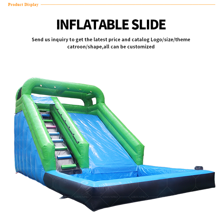 Jungle Green Inflatable Slide | Boost Foot Traffic with Fresh, Modern Appeal