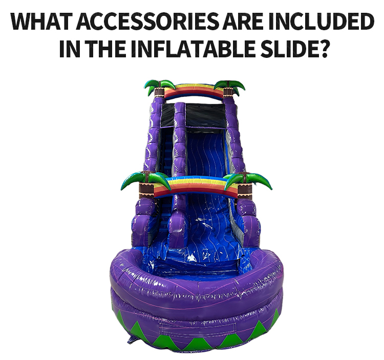 Purple Rainbow Themed Dual Lane Water Slide | EN14960 Certified, Customizable