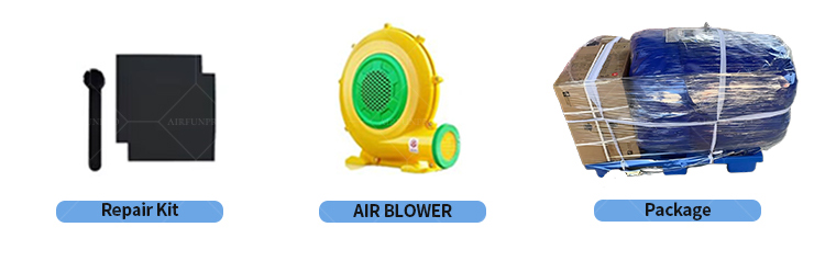 Rainbow Arch 4-Lane Inflatable Water/Dry Slide | EN14960 Certified, Customizable