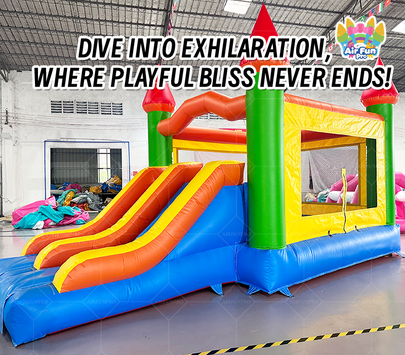 Commercial 0.55mm PVC Inflatable Bounce House Jump Castle Bouncer Jumper with Easy Setup for Rental