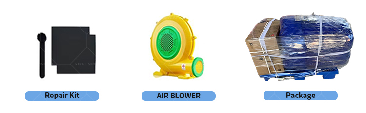 Pororo 4-Lane Inflatable Slide: Slide with Your Favorite Penguin Friends!