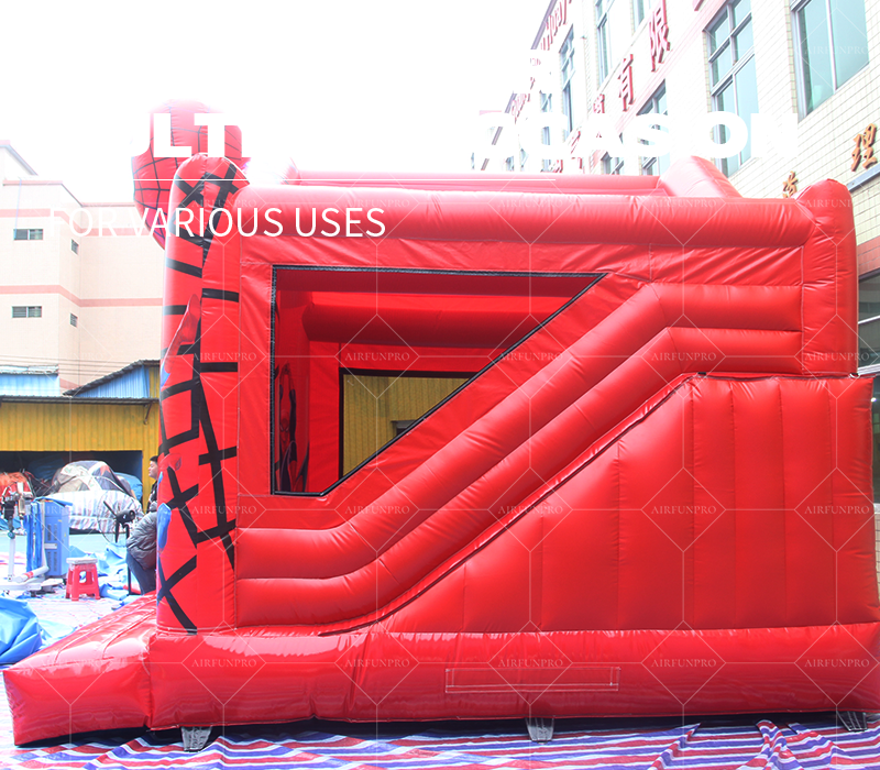 Inflatable Spider Water Slide Bounce Castle PVC Tarpaulin Customizable Size for Kids' Parties Commercial Use