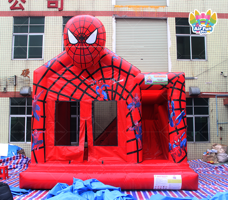 Inflatable Spider Water Slide Bounce Castle PVC Tarpaulin Customizable Size for Kids' Parties Commercial Use