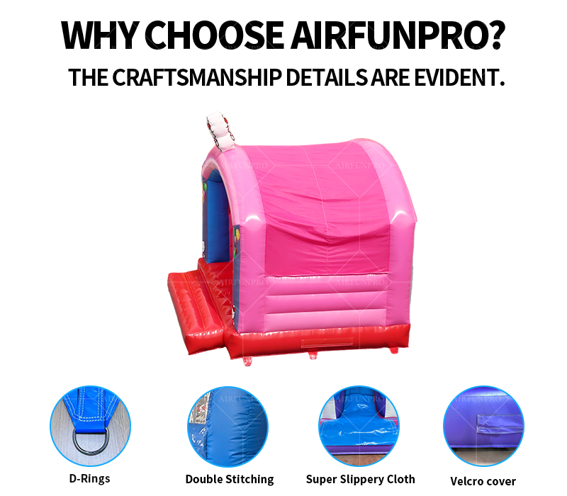 Newly Designed Customized Eco-Friendly PVC Tarpaulin Inflatable Bouncer Slide Children's Trampoline Toy