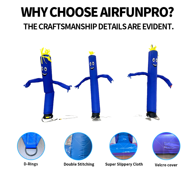 Advertising Waterproof UV Printed Inflatable Waving Sky Dancer Airdancer with Single/Double Leg Air Blower