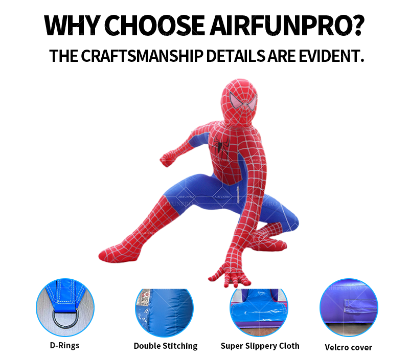 Giant Inflatable Balloon Spiderman Model Star/Space Theme Waterproof Sun Resistant Durable UV Printed 10-12ft Multi-Color Events