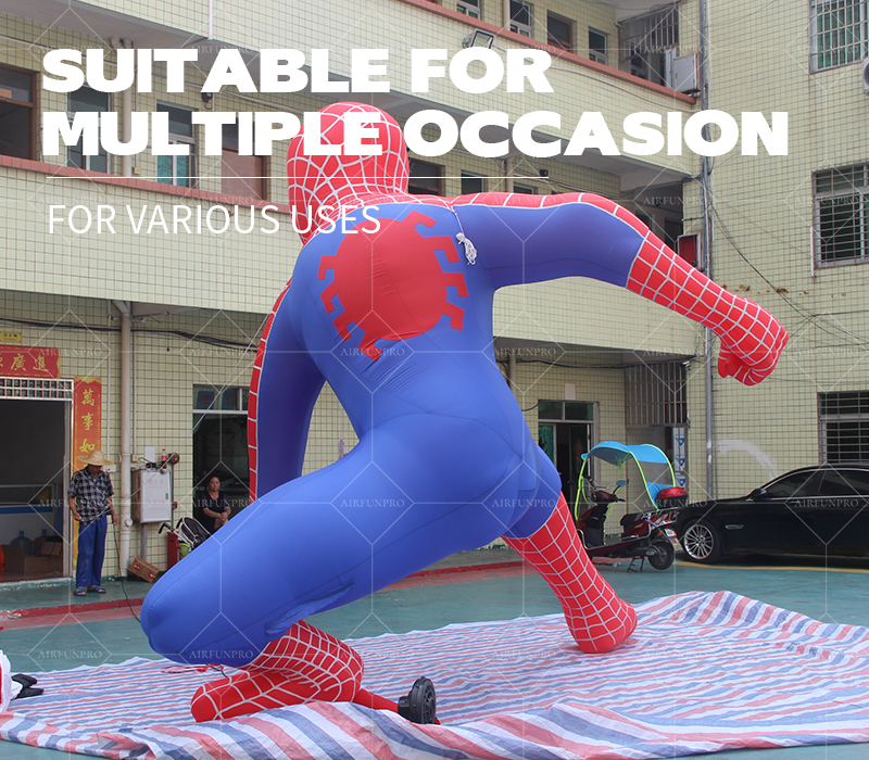 Giant Inflatable Balloon Spiderman Model Star/Space Theme Waterproof Sun Resistant Durable UV Printed 10-12ft Multi-Color Events
