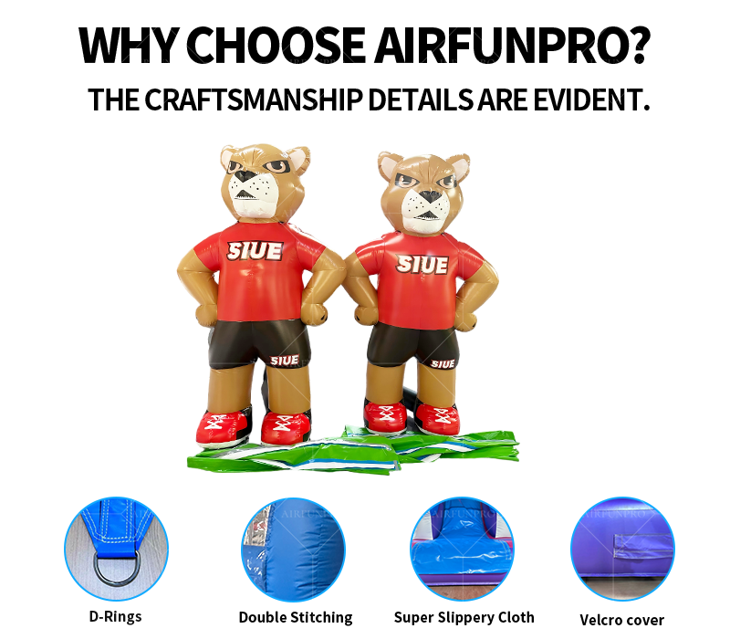 Custom Waterproof UV Printed Balloon Tiger Animal Shape Cartoon with LED Light for Trade Show Advertising and Party Decor