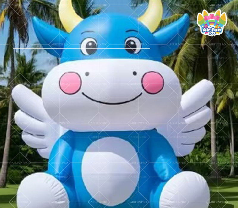 Tentspace Custom Company Advertising Inflatables Cow Animal Inflatable Sign for Decoration and Promotion