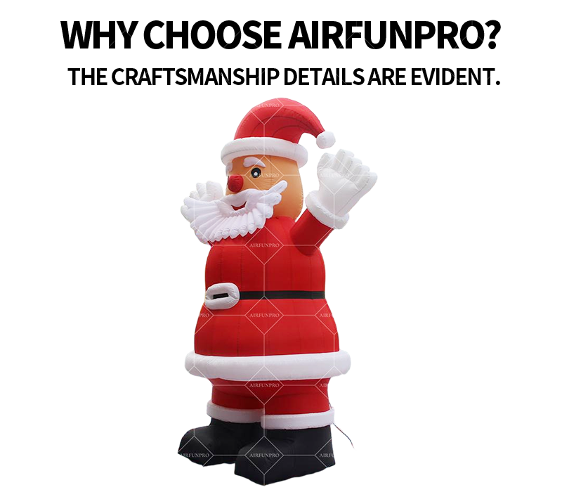 Inflatable Star Theme Balloon LED Christmas Waterproof UV Printed Blow Ornament for Outdoor Yard Lawn Garden Holiday Decoration