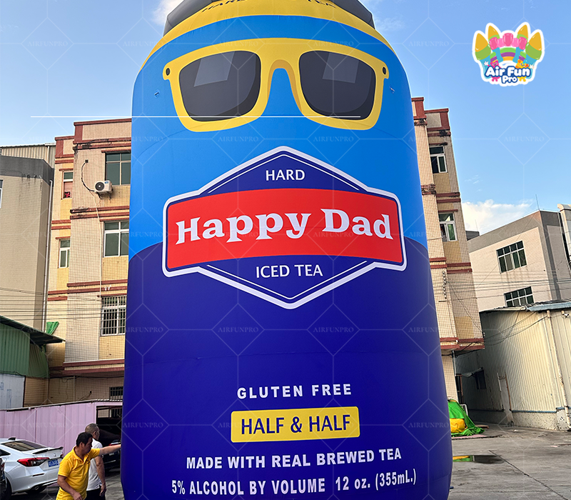 Customized Giant Inflatable Beverage Cans LED Multi-Color Waterproof Advertising Cola Drink Displays for Events