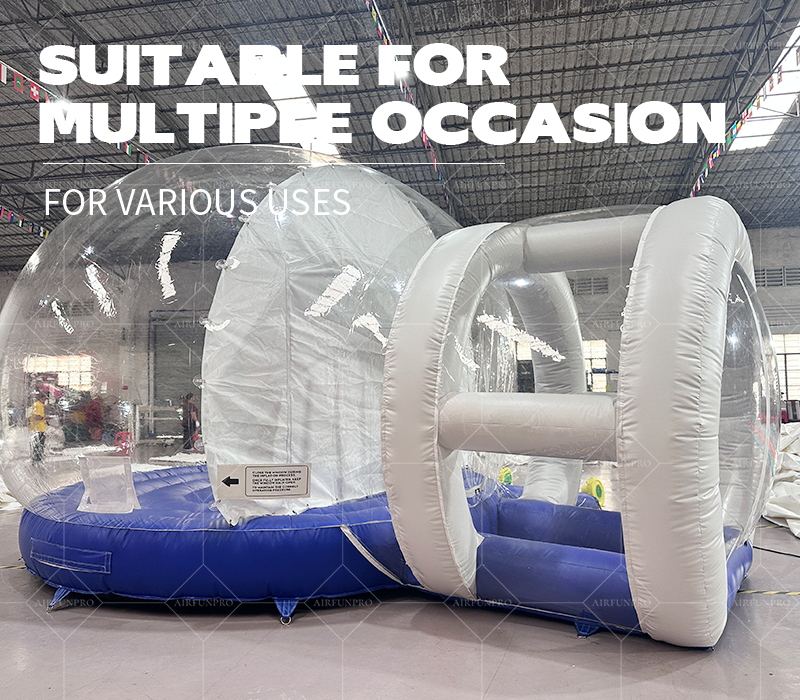 Airfunpro Inflatable Snow Ball Balloon-10-12ft Waterproof Multi-Color for Christmas