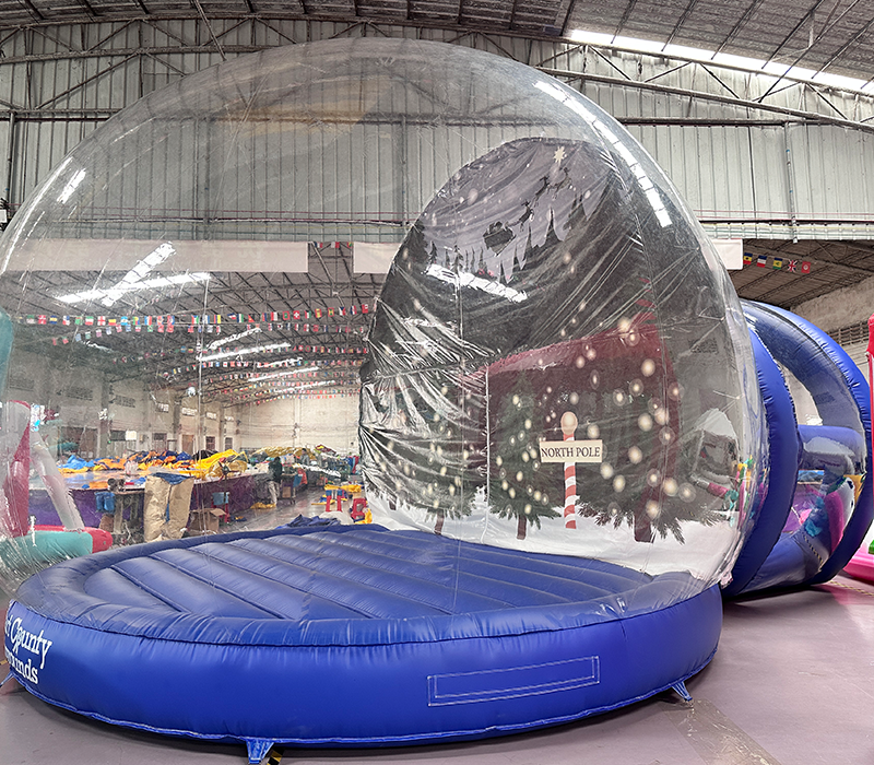 Advertising Inflatable Snow Globe Ball for Kids Adults-Outdoor Christmas Party Blower-Inflated Digital Event Ball Waterproof UV
