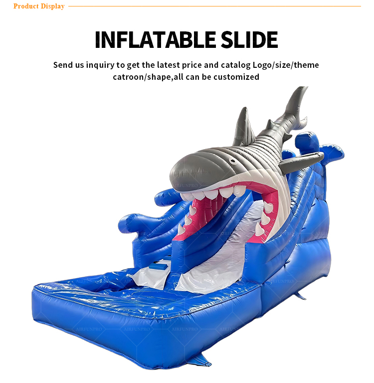 Shark Inflatable Water Slide | Boost Foot Traffic with Thrilling Ocean
