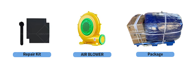 Tropical Rainbow Multi-Lane Inflatable Water Slide