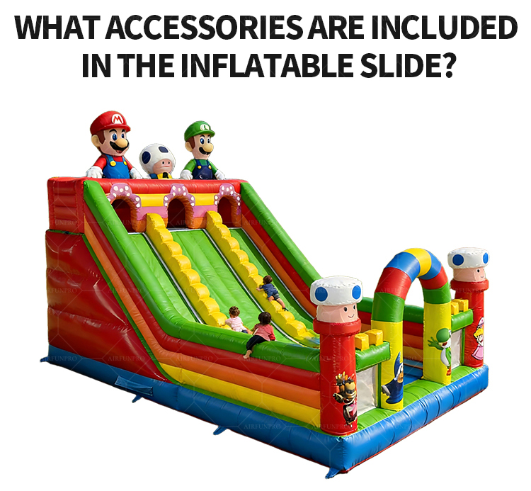 Custom-Size Mario Inflatable Slide | Ideal for Amusement Parks