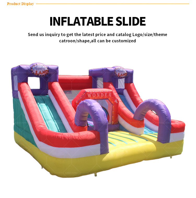 Wonder Land Themed Dual Lane Inflatable Slide | EN14960 Certified, Customizable