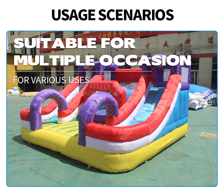 Wonder Land Themed Dual Lane Inflatable Slide | EN14960 Certified, Customizable