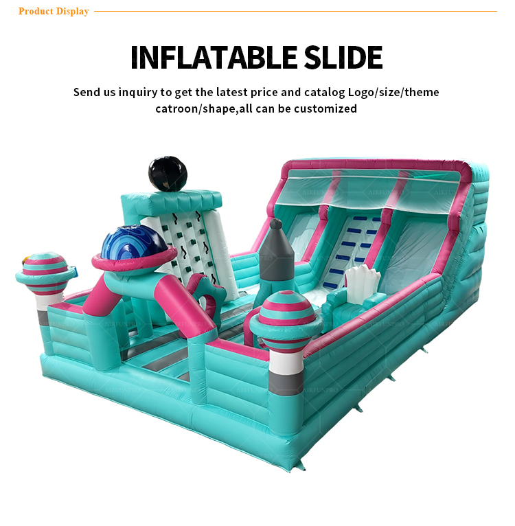 Space Adventure Inflatable Slide: Blast Off to Galactic Fun!