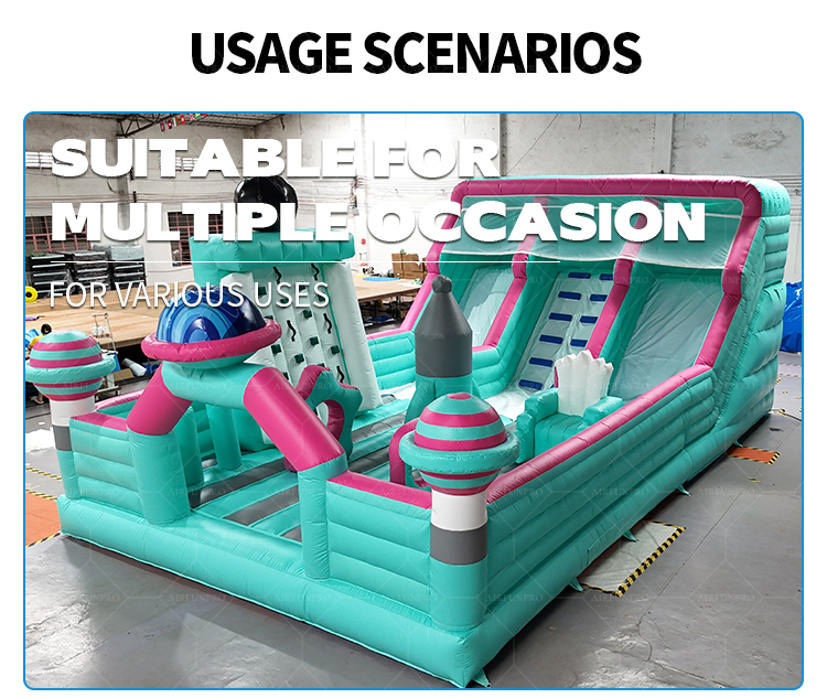 Space Adventure Inflatable Slide: Blast Off to Galactic Fun!