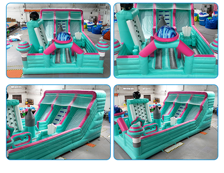 Space Adventure Inflatable Slide: Blast Off to Galactic Fun!