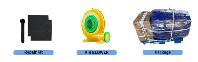 Jungle Animal Themed Multi-Lane Inflatable Slide | EN14960 Certified