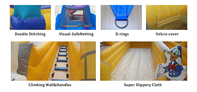 Mickey Mouse Castle Themed Inflatable Slide | EN14960 Certified