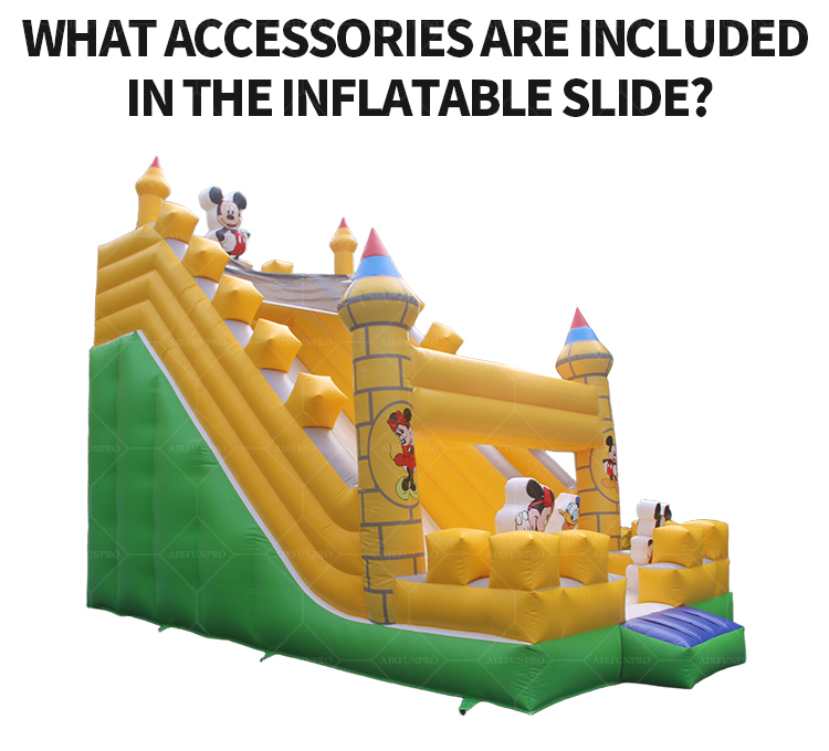 Mickey Mouse Castle Themed Inflatable Slide | EN14960 Certified