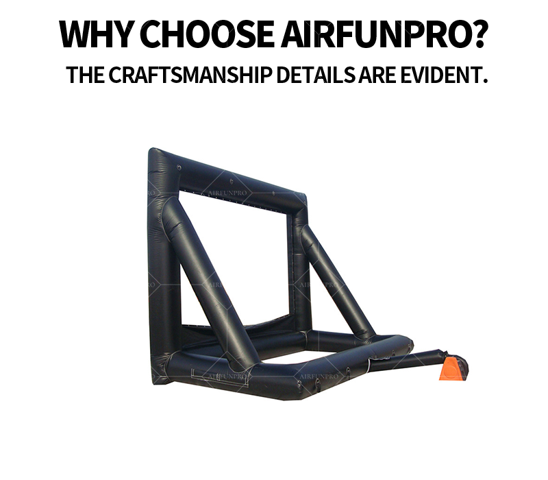 Portable Inflatable Projector Screen PVC Material Waterproof Design Electric Pump Inflation-Outdoor Cinema for Setup