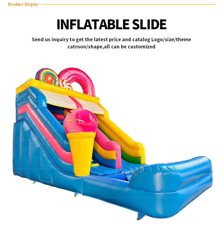 Factory Custom Kid Party Game Hot Sale AirFunPro Giant PVC Inflatable Water Slides Backyard Castle Bouncy Jumping Bouncer Pool